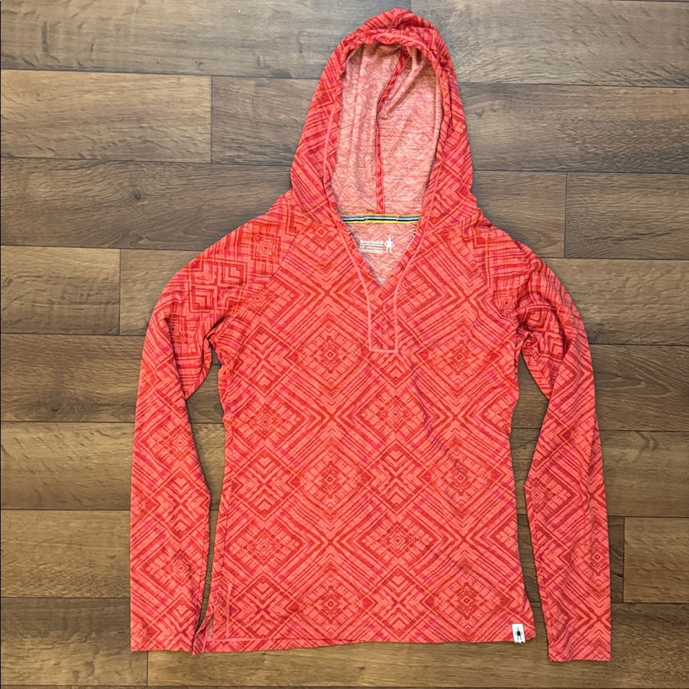 Smartwool Women's Size Extra Small Merino 150 Wool Pattern Hoodie Long Sleeve